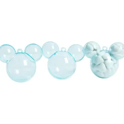 Boîte à dragées bleue transparent x3