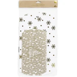 Boîte cadeau berlingot Noël motif flocon x2