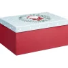 Boîte cadeau motif Père Noël L.32,5 x l.14,5 x H.23 cm