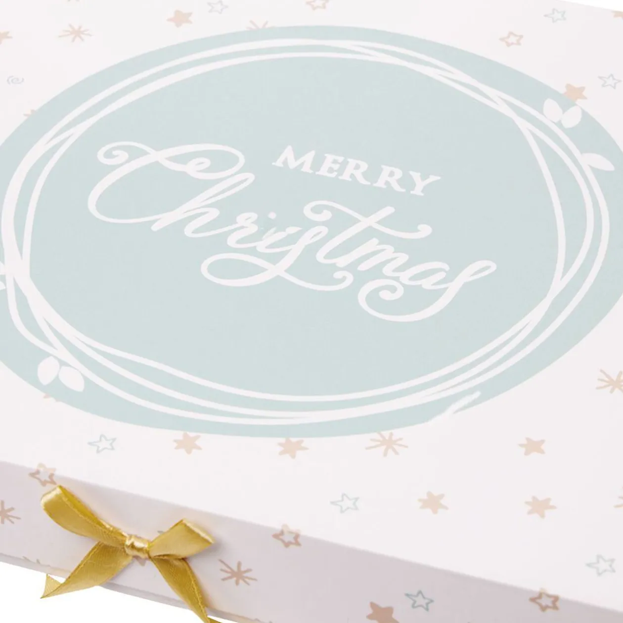 Boîte cadeau Noël Merry Christmas L.34,5 x l.24 x H.4 cm