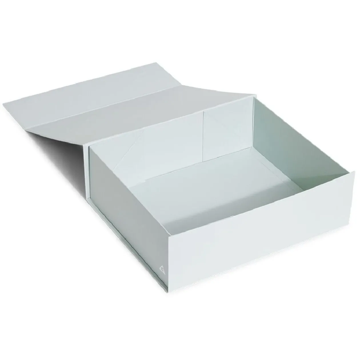 Boîte cadeau Noël pliable motif flocon iridescent