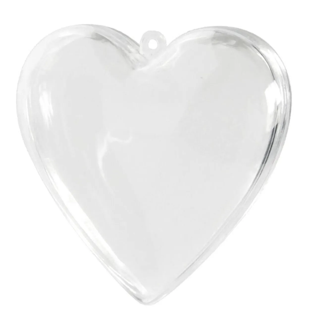 Boîte forme coeur transparent x3
