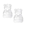 Boîte forme ourson transparent x2