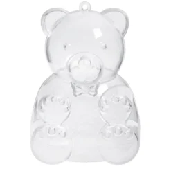 Boîte forme ourson transparent x2