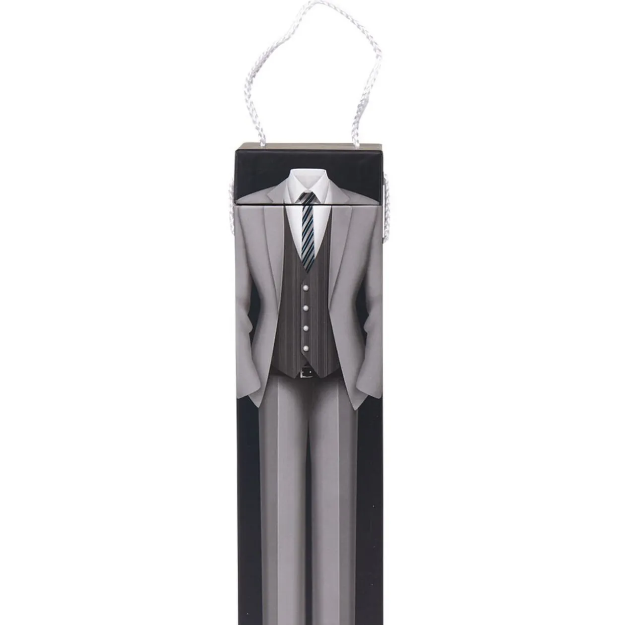 Boîte porte bouteille design costume