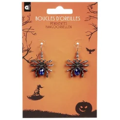 Boucles d'oreille araignée