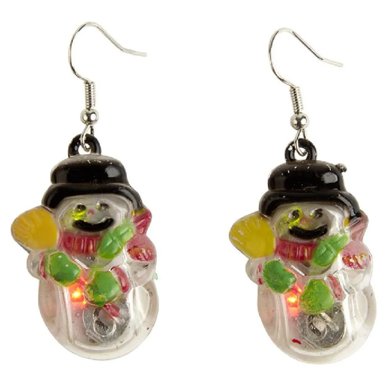 Boucles d'oreille lumineuses 2led