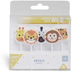 Bougie animal x5