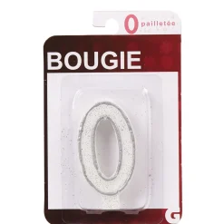 Bougie anniversaire chiffre 0
