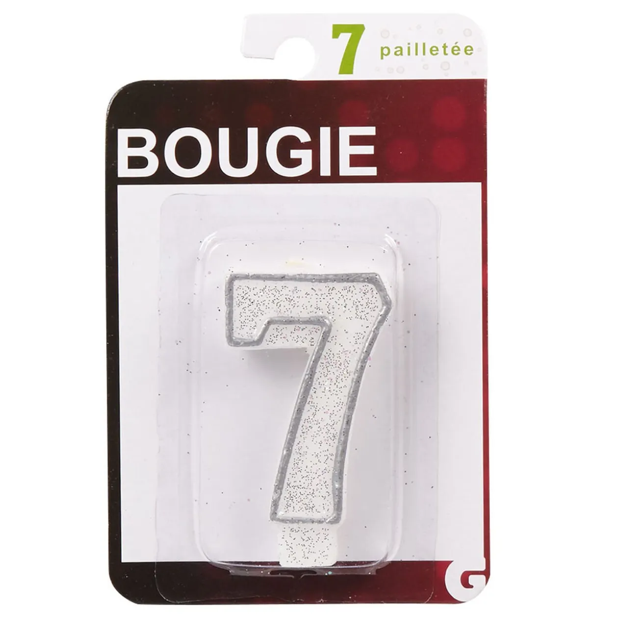 Bougie anniversaire chiffre 7
