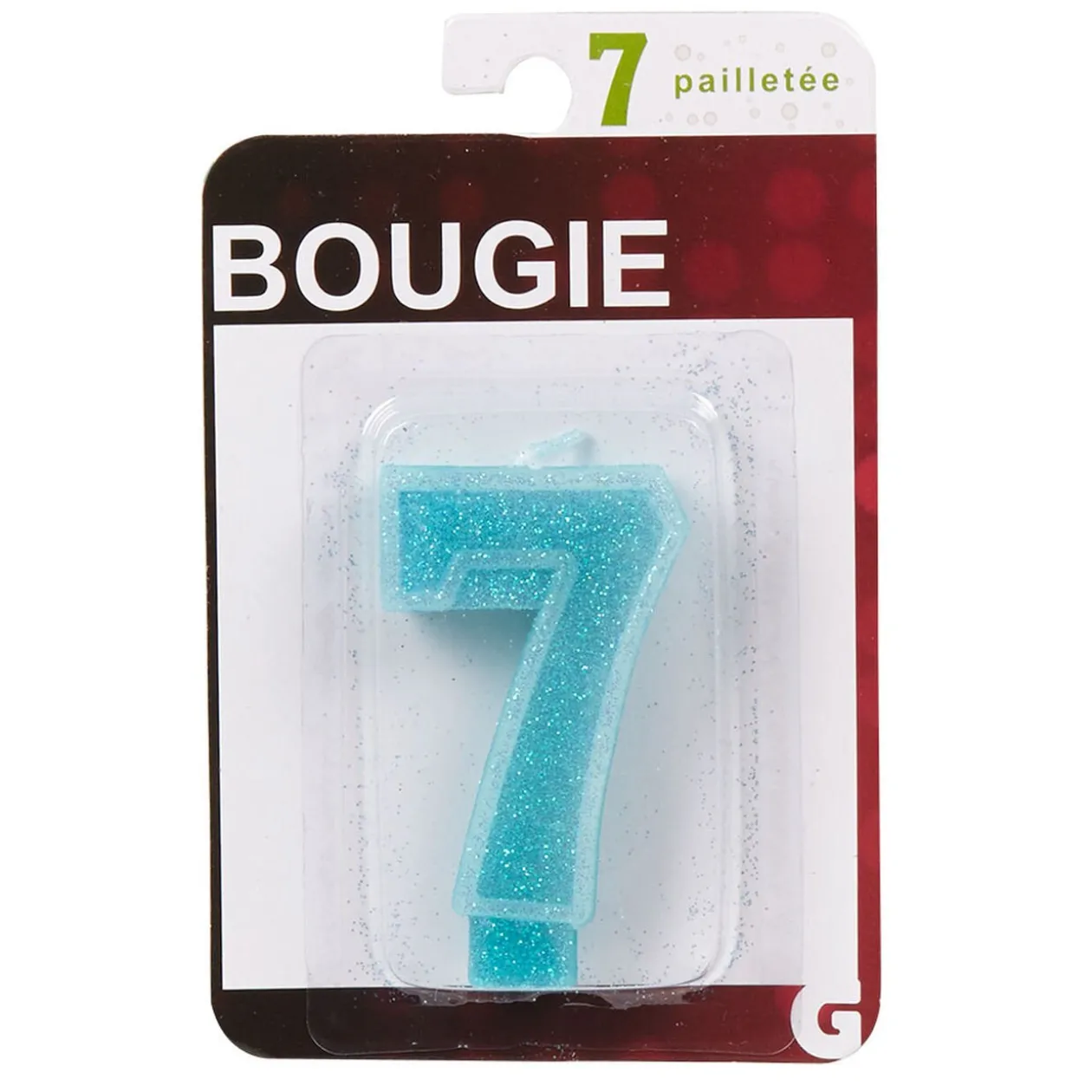Bougie anniversaire chiffre 7