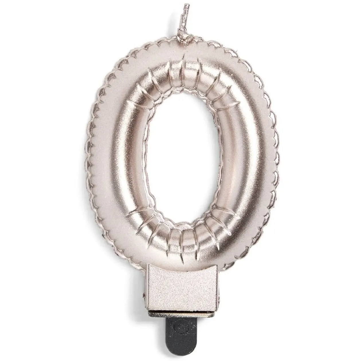 Bougie anniversaire chiffre 0 rose gold