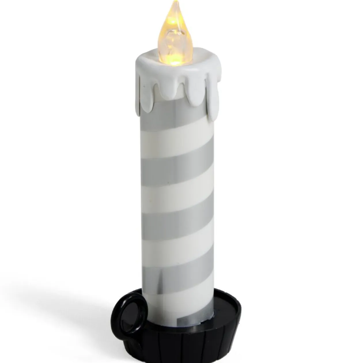 Bougie LED flamme effet fondant avec support - 3 coloris