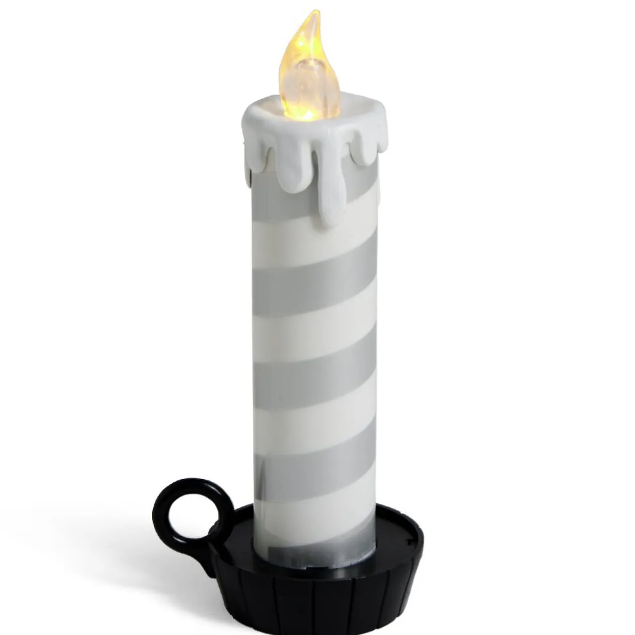 Bougie LED flamme effet fondant avec support - 3 coloris