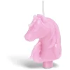 Bougie licorne rose H8cm
