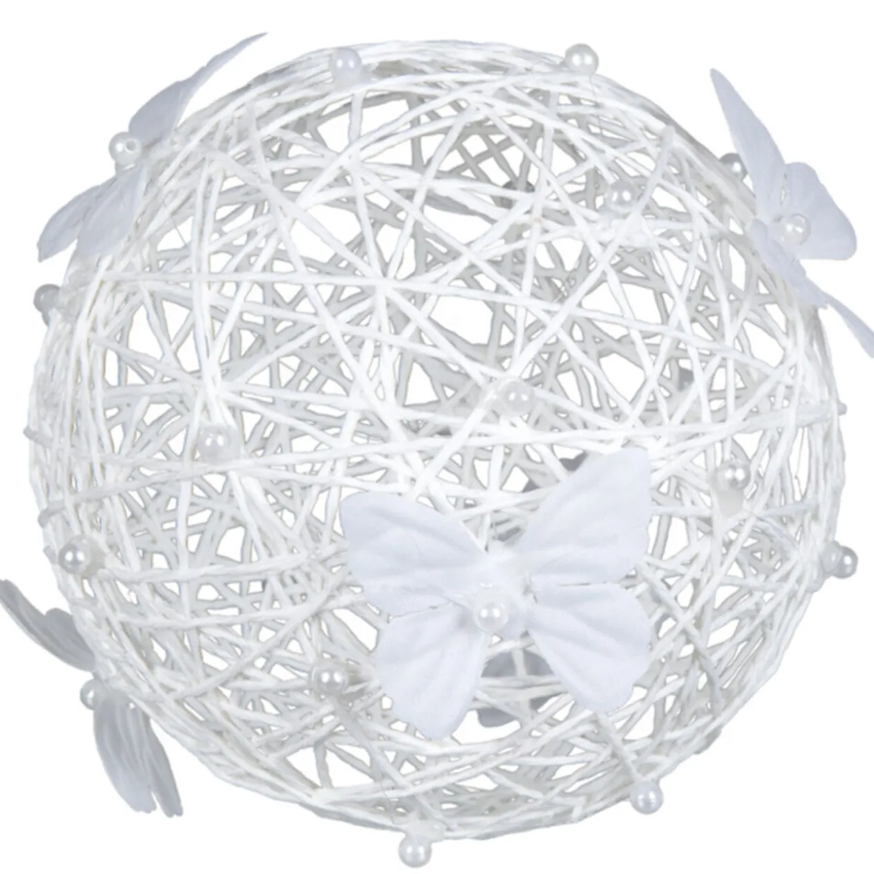 Boule blanche à suspendre