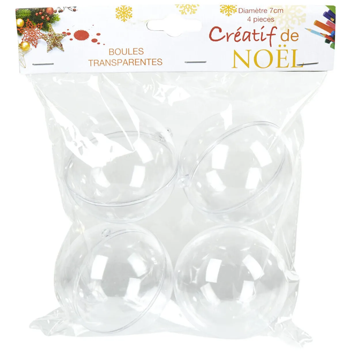 Boule création de Noël x4