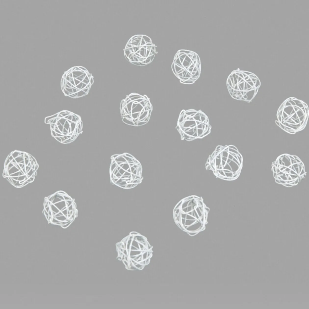 Boule déco blanche x15