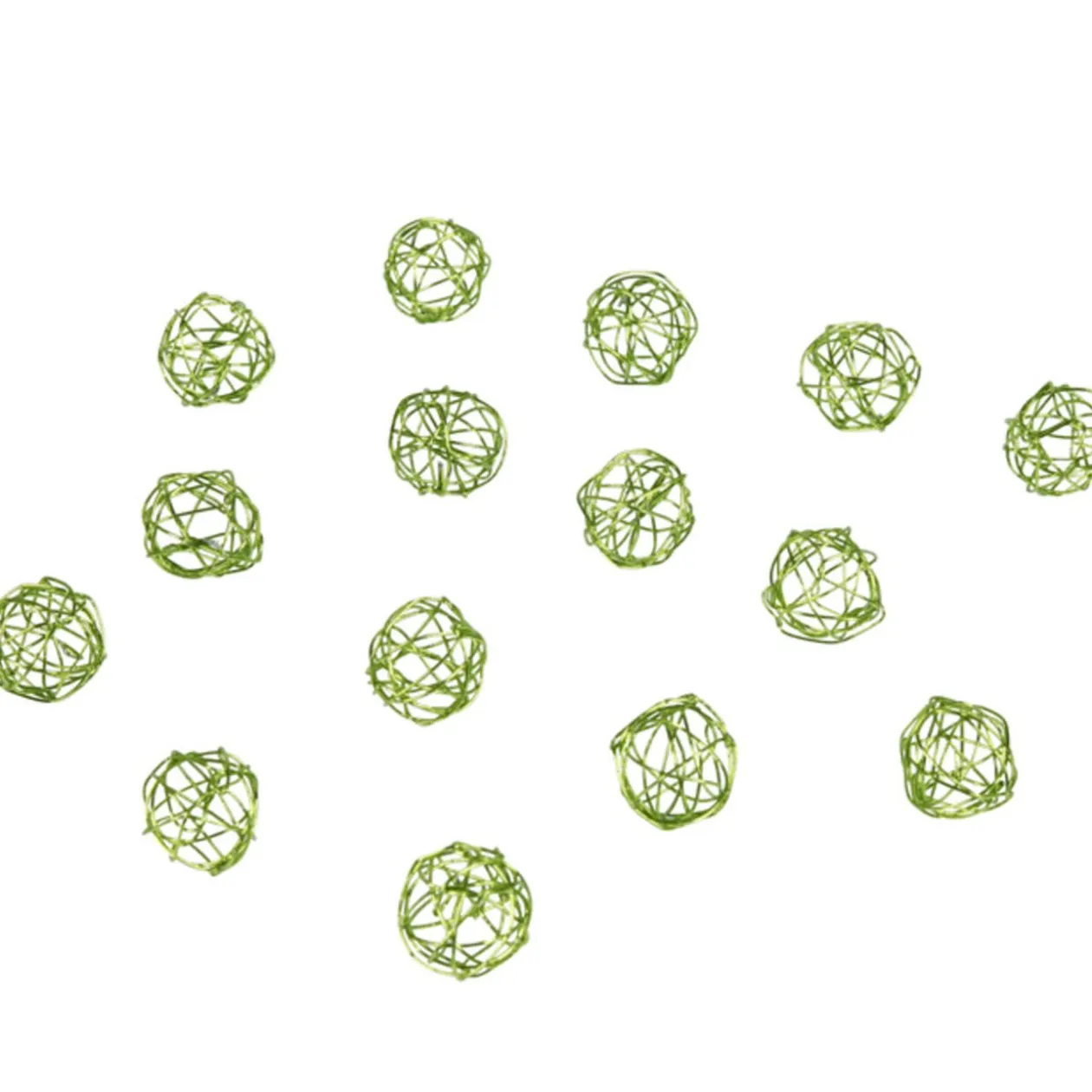 Boule déco verte x15