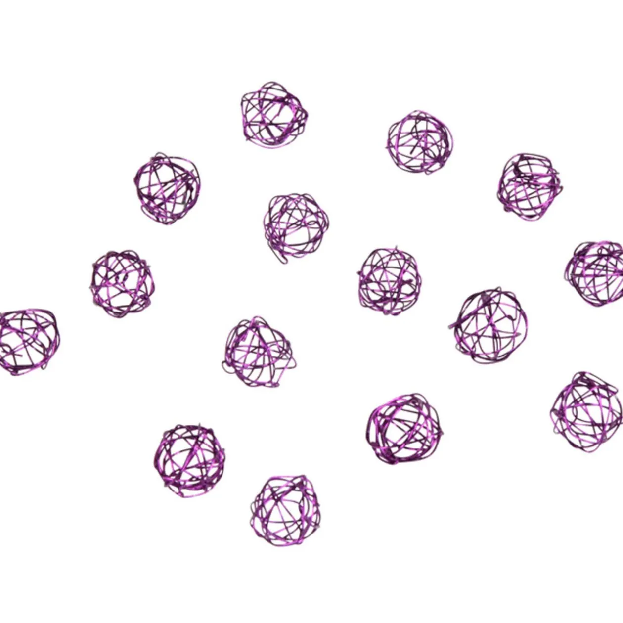 Boule déco violette x15