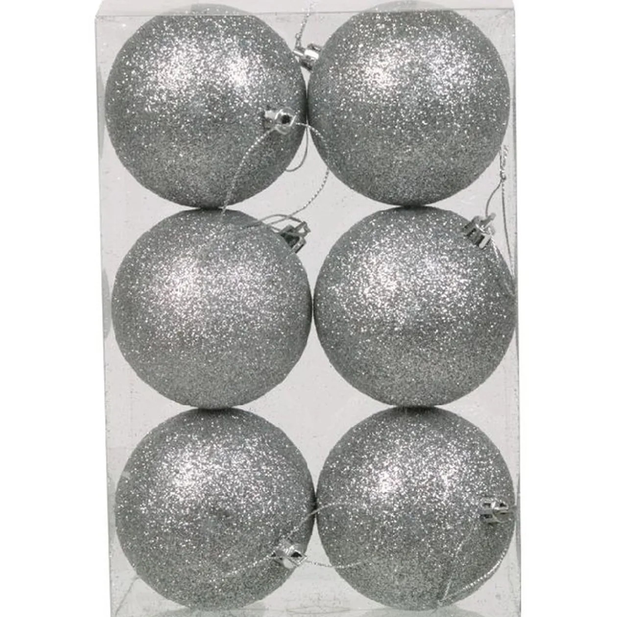 Boule de Noel X6 argent