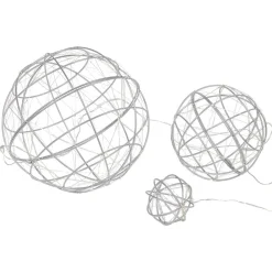 Boule de Noël 100 LED blanc chaud x3