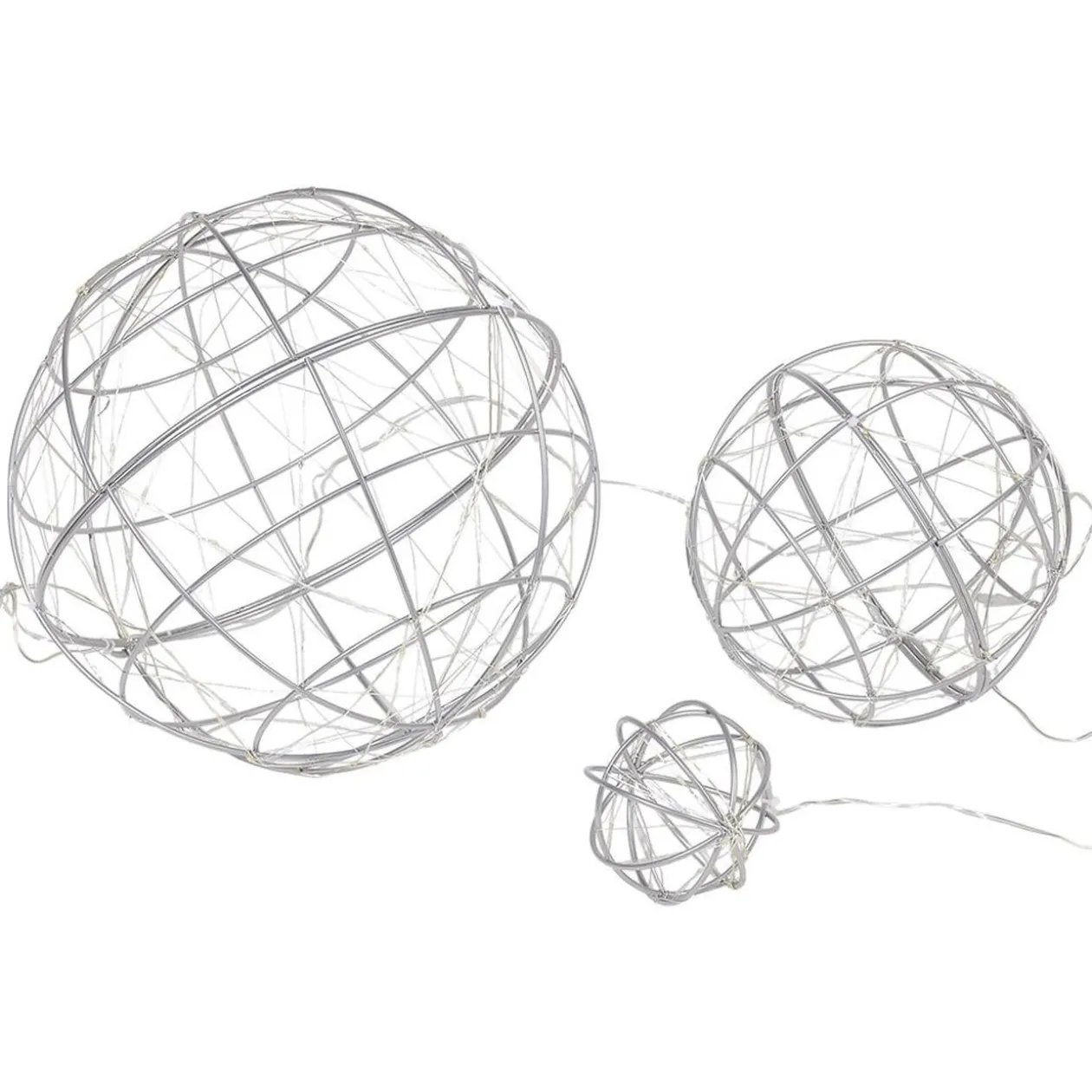 Boule de Noël 100 LED blanc chaud x3