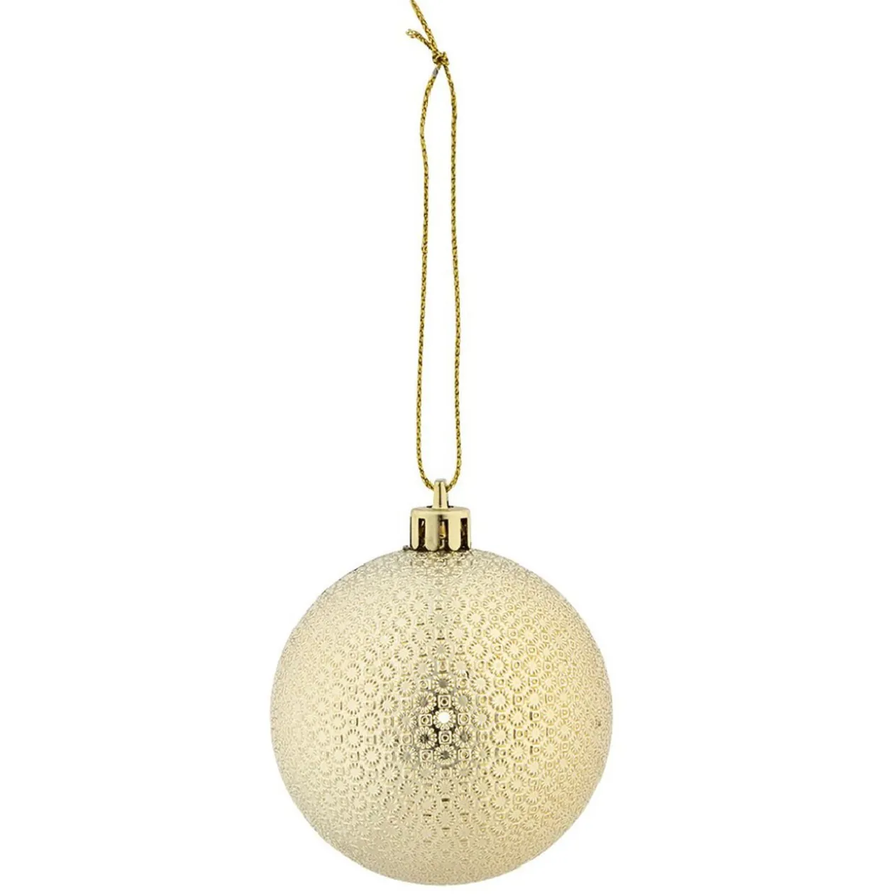 Boule de Noël à motif relief brillant