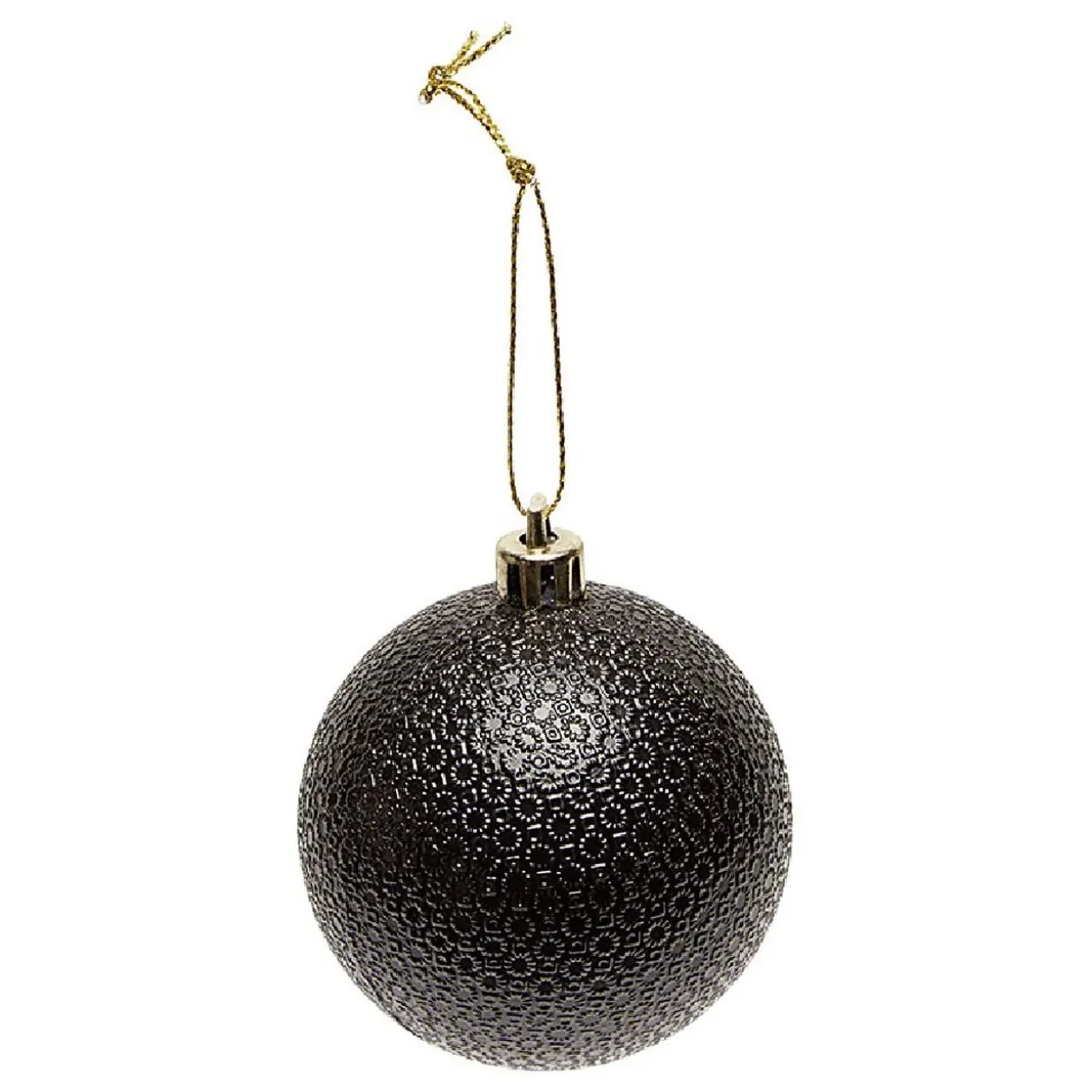 Boule de Noël à motif relief brillant