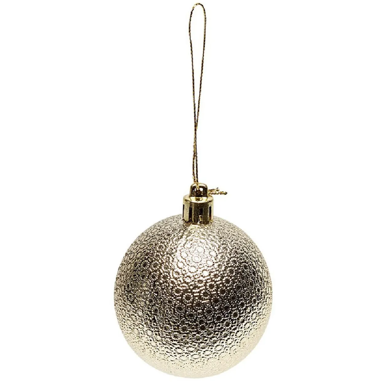 Boule de Noël à motif relief brillant