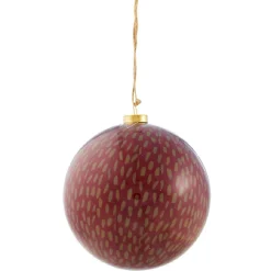 Boule de Noël à suspendre design ethnique