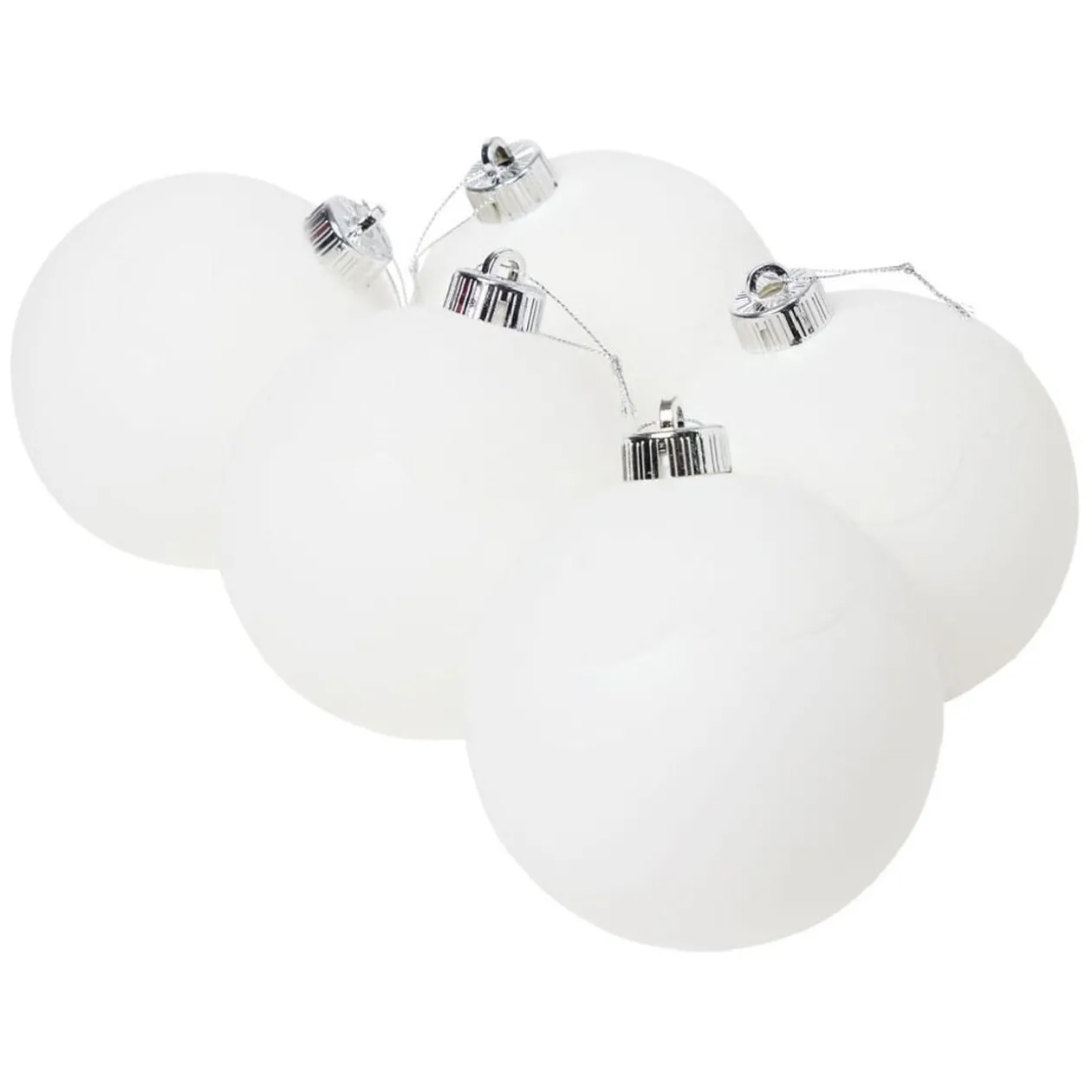 Boule de Noël blanche Ø12cm x5