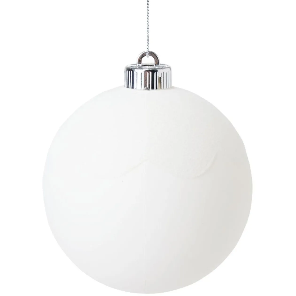 Boule de Noël blanche Ø12cm x5