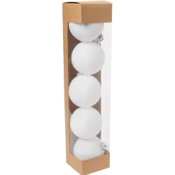 Boule de Noël blanche Ø12cm x5