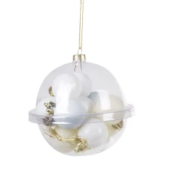 Boule de Noël blanche x12