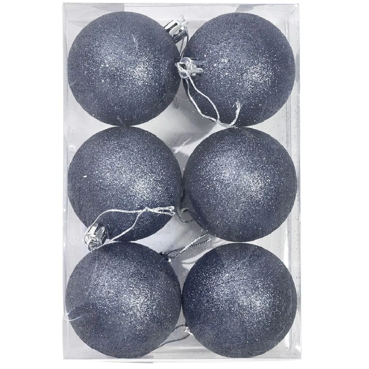 Boule de Noël bleu Ø6 cm x6