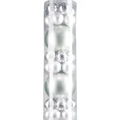 Boule de Noël bleu et argenté x32