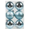Boule de Noël bleue x6