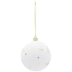 Boule de Noël déco étoiles Ø8 cm