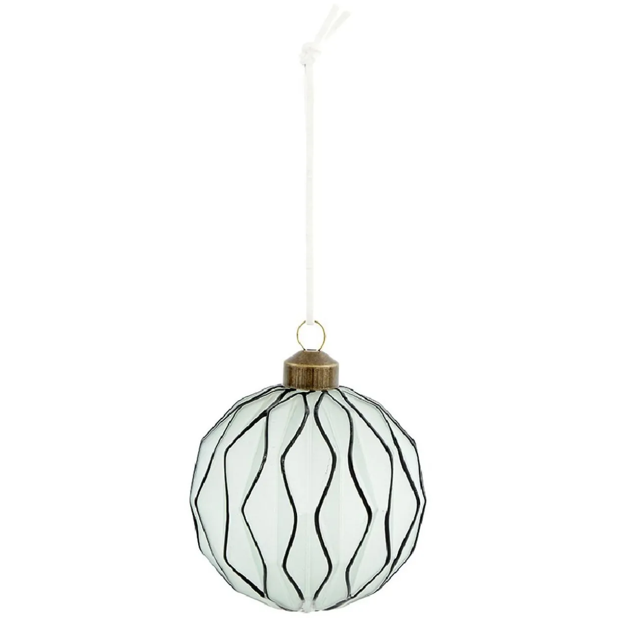 Boule de Noël design en verre