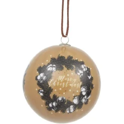 Boule de Noël design exclusif champêtre Ø8 cm