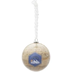 Boule de Noël design exclusif chalet Ø8 cm