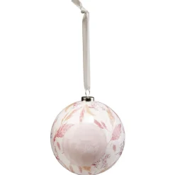 Boule de Noël design floral Ø8cm
