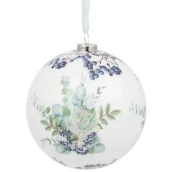 Boule de Noël design jardin d'Hiver Ø8 cm