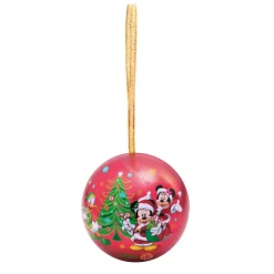 Boule de Noël Disney à garnir motif Mickey Minnie Donald rouge