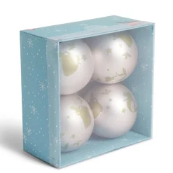 Boule de Noël Disney Bambi rose Ø8cm x4