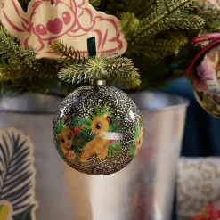 Boule de Noël Disney noire Simba Ø7,5cm