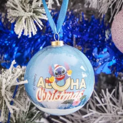 Boule de Noël Disney Stitch bleu Ø7,5cm