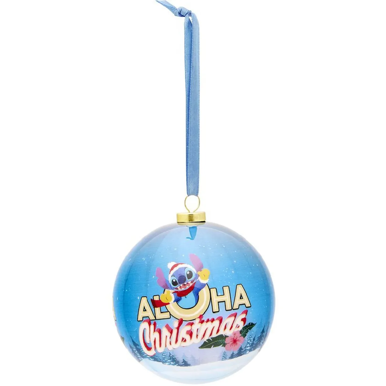 Boule de Noël Disney Stitch bleu Ø7,5cm