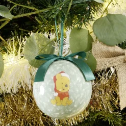 Boule de Noël Disney Winnie L'ourson vert Ø10cm